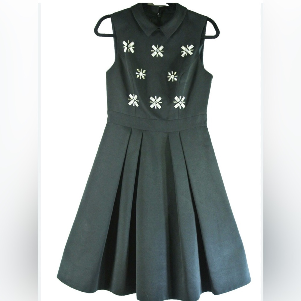 Ted Baker London Black Dress with Floral Accents
